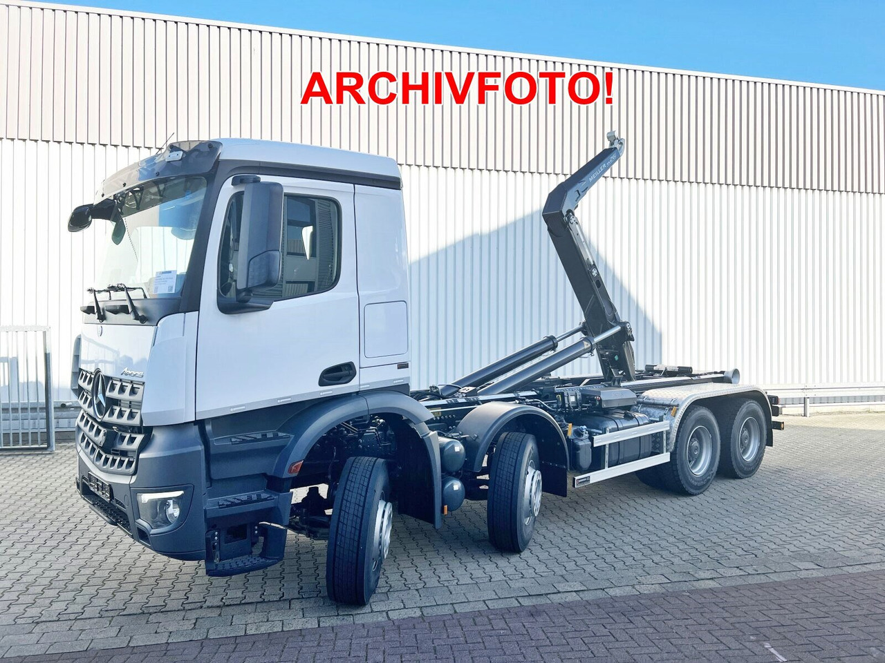 Mercedes-Benz Arocs 4148 K 8x4/4 Arocs 4148 K 8x4/4/45, Turbo-Retarder-Kupplung, Grounder - Camion ampliroll: photos 1 Mercedes-Benz Arocs 4148 K 8x4/4 Arocs 4148 K 8x4/4/45, Turbo-Retarder-Kupplung, Grounder - Camion ampliroll: photos 1