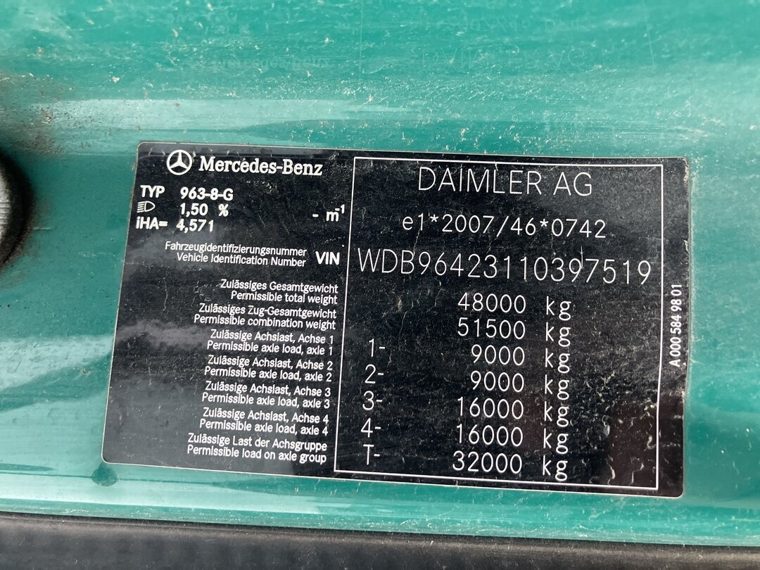Mercedes-Benz Arocs 4848 K 8x4/4 Arocs 4848 K 8x4/4, Grounder, MirrorCam, Motorabtrieb, Meiller Abroller mit Funk - Camion ampliroll: photos 5 Mercedes-Benz Arocs 4848 K 8x4/4 Arocs 4848 K 8x4/4, Grounder, MirrorCam, Motorabtrieb, Meiller Abroller mit Funk - Camion ampliroll: photos 5