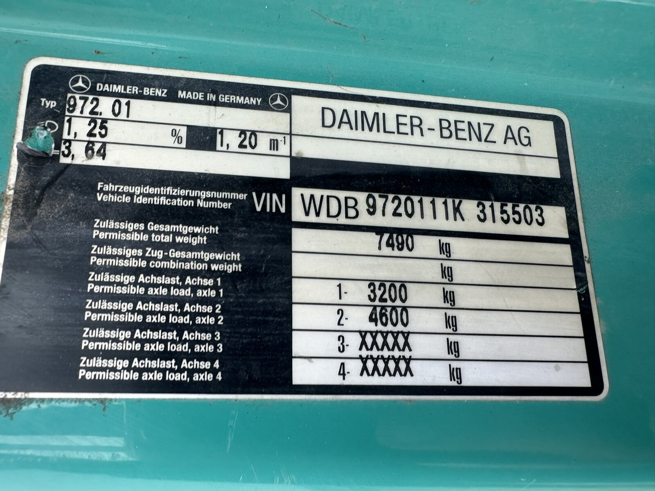 Mercedes-Benz Atego 815 K 4x2 Atego 815 K 4x2, 2x AHK - Camion benne: photos 3 Mercedes-Benz Atego 815 K 4x2 Atego 815 K 4x2, 2x AHK - Camion benne: photos 3