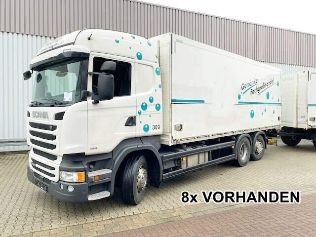 Scania R450 LB 6x2-4 R450 LB 6x2-4 Getränkekoffer, Retarder, Lift-/Lenkachse, Stapleraufnahme - Camion fourgon: photos 1 Scania R450 LB 6x2-4 R450 LB 6x2-4 Getränkekoffer, Retarder, Lift-/Lenkachse, Stapleraufnahme - Camion fourgon: photos 1