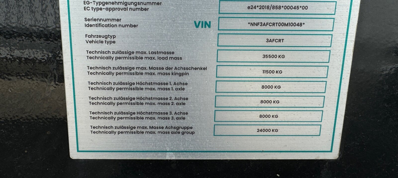 Euro ATM 27 Euro ATM 27, HARDOX Stahlmulde ca. 27m³, Liftachse - Semi-remorque: photos 4 Euro ATM 27 Euro ATM 27, HARDOX Stahlmulde ca. 27m³, Liftachse - Semi-remorque: photos 4