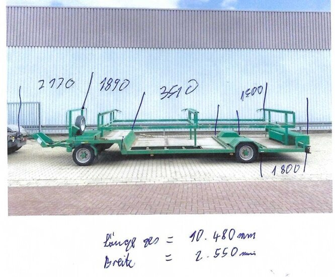 TL 6,4 Empl TL 6,4 Spezial-Tiefladeanhänger, Ex-Polizei - Remorque plateau: photos 5 TL 6,4 Empl TL 6,4 Spezial-Tiefladeanhänger, Ex-Polizei - Remorque plateau: photos 5