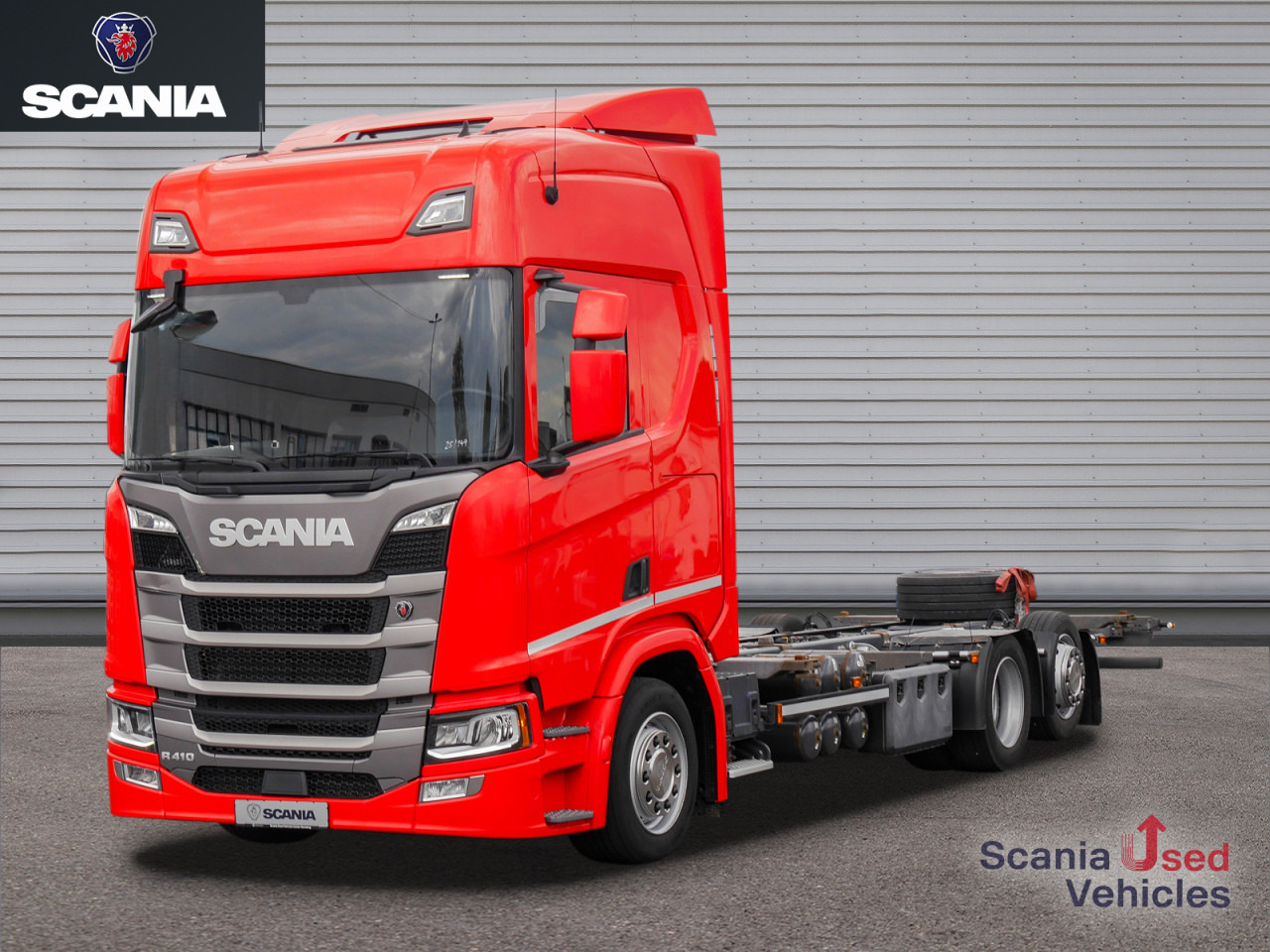 SCANIA R 410 B6x2*4LB Jumbo, Lenkachse, Standklima - Camion porte-conteneur/ Caisse mobile: photos 1 SCANIA R 410 B6x2*4LB Jumbo, Lenkachse, Standklima - Camion porte-conteneur/ Caisse mobile: photos 1