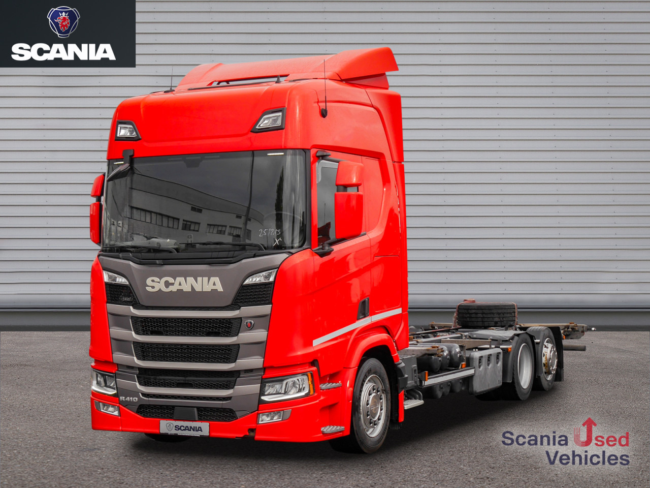 SCANIA R 410 B6x2*4LB Jumbo, Lenkachse, Standklima - Camion porte-conteneur/ Caisse mobile: photos 1 SCANIA R 410 B6x2*4LB Jumbo, Lenkachse, Standklima - Camion porte-conteneur/ Caisse mobile: photos 1