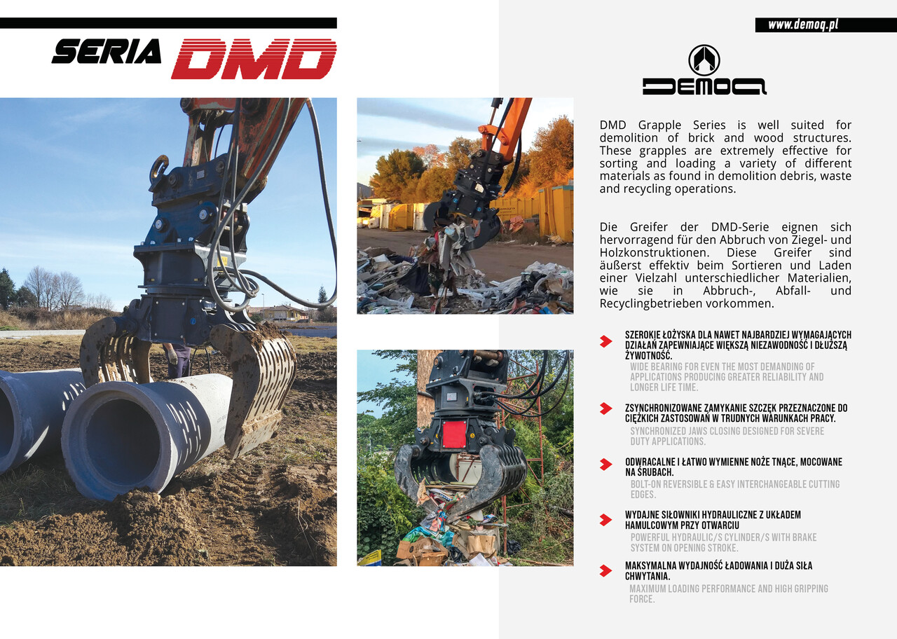 DEMOQ DMD 120 S Hydraulic Polyp -grab 695 kg - Grappin pour Engins de chantier: photos 4 DEMOQ DMD 120 S Hydraulic Polyp -grab 695 kg - Grappin pour Engins de chantier: photos 4