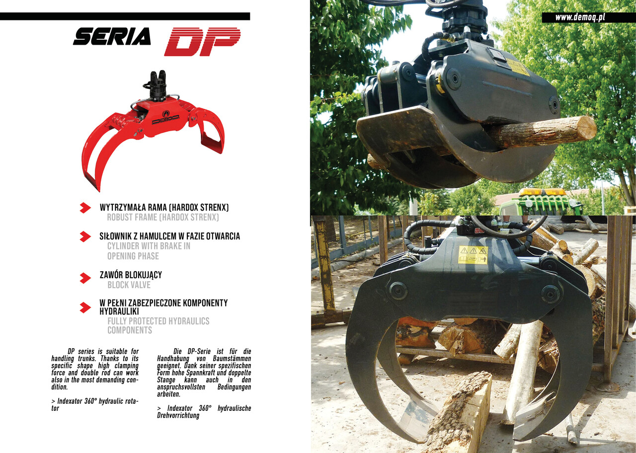 DEMOQ DP032 Log Grab 270 kg - Grappin pour Engins de chantier: photos 3 DEMOQ DP032 Log Grab 270 kg - Grappin pour Engins de chantier: photos 3