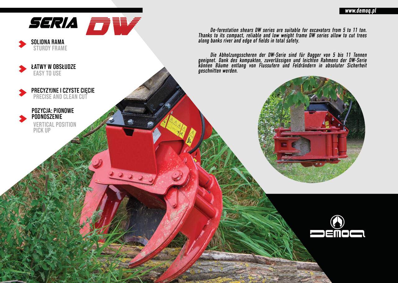 DEMOQ DW200 F De-forestation shear 230 kg - Grappin pour Engins de chantier: photos 2 DEMOQ DW200 F De-forestation shear 230 kg - Grappin pour Engins de chantier: photos 2
