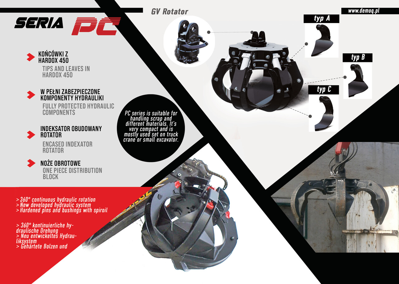 DEMOQ PC330 Hydraulic Polyp -grab - Grappin pour Engins de chantier: photos 3 DEMOQ PC330 Hydraulic Polyp -grab - Grappin pour Engins de chantier: photos 3