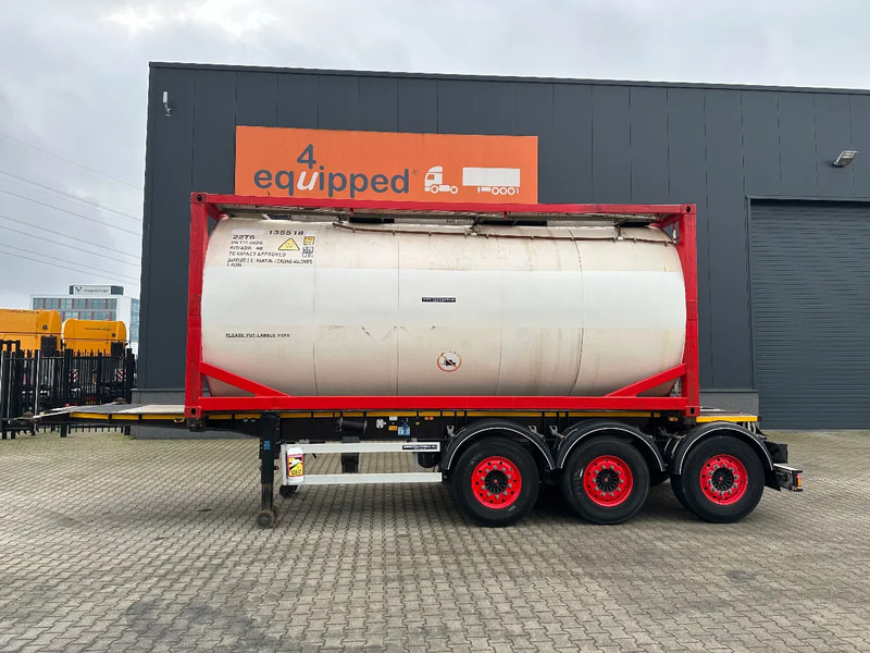Burg 20FT ADR (EX/II, EX/III, FL, AT) Chassis + Tankcontainer 26.000L /3 baffels - Semi-remorque citerne: photos 2 Burg 20FT ADR (EX/II, EX/III, FL, AT) Chassis + Tankcontainer 26.000L /3 baffels - Semi-remorque citerne: photos 2