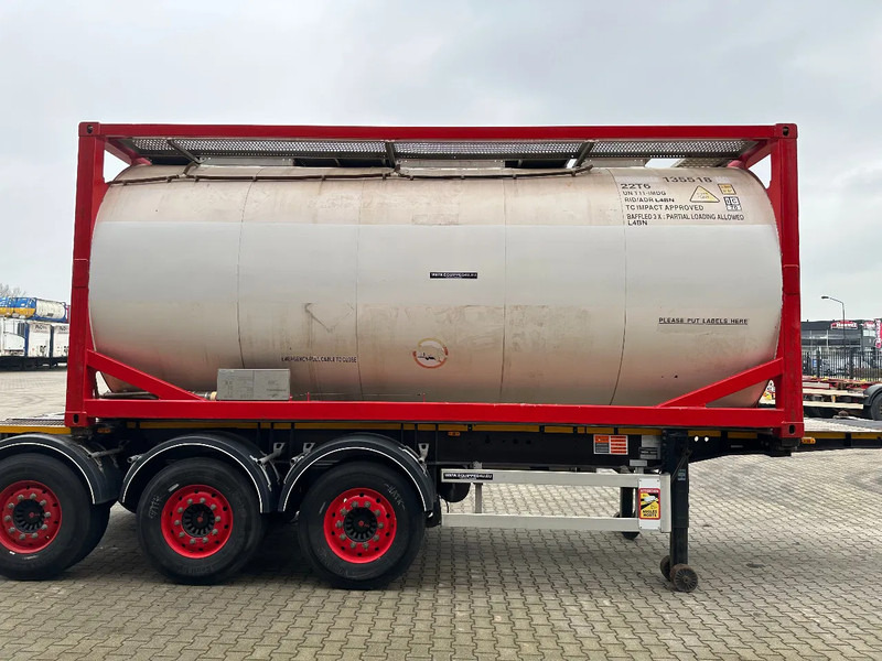 Burg 20FT ADR (EX/II, EX/III, FL, AT) Chassis + Tankcontainer 26.000L /3 baffels - Semi-remorque citerne: photos 3 Burg 20FT ADR (EX/II, EX/III, FL, AT) Chassis + Tankcontainer 26.000L /3 baffels - Semi-remorque citerne: photos 3