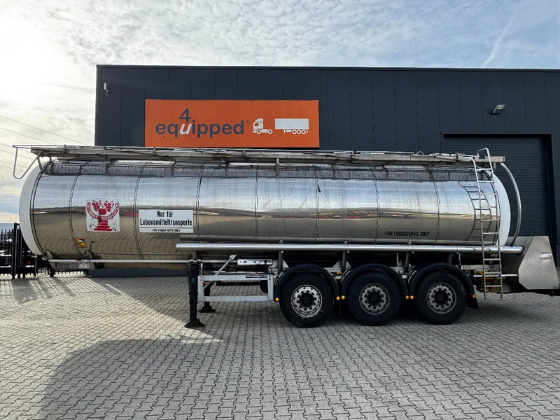 Feldbinder LEBENSMITTEL / LEVENSMIDDELEN FOOD / 33.500L / 3-COMP / PUMPE / INOX / NL-trailer / APK: 10-2026 - Semi-remorque citerne: photos 2 Feldbinder LEBENSMITTEL / LEVENSMIDDELEN FOOD / 33.500L / 3-COMP / PUMPE / INOX / NL-trailer / APK: 10-2026 - Semi-remorque citerne: photos 2