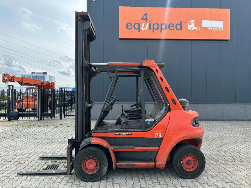 Linde H80D-03 FORKLIFT, 8000KG, duplex, 6 cil. Deutz diesel, 12.200hrs, - Chariot élévateur diesel: photos 3 Linde H80D-03 FORKLIFT, 8000KG, duplex, 6 cil. Deutz diesel, 12.200hrs, - Chariot élévateur diesel: photos 3