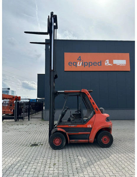 Linde H80D-03 FORKLIFT, 8000KG, duplex, 6 cil. Deutz diesel, 12.200hrs, - Chariot élévateur diesel: photos 4 Linde H80D-03 FORKLIFT, 8000KG, duplex, 6 cil. Deutz diesel, 12.200hrs, - Chariot élévateur diesel: photos 4