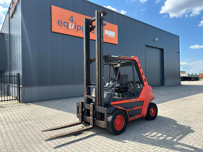 Linde H80D-03 FORKLIFT, 8000KG, duplex, 6 cil. Deutz diesel, 6.256hrs, - Chariot élévateur diesel: photos 1 Linde H80D-03 FORKLIFT, 8000KG, duplex, 6 cil. Deutz diesel, 6.256hrs, - Chariot élévateur diesel: photos 1