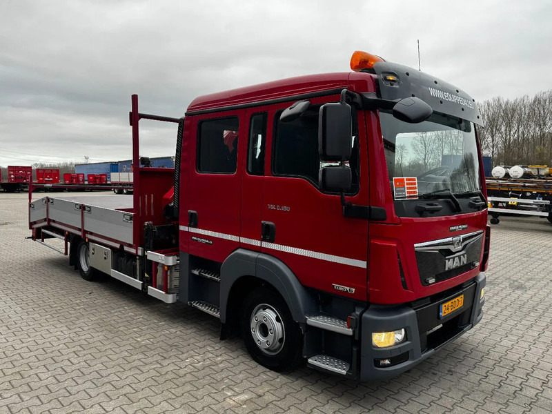 Camion grue MAN TGL 8.180 crew cab (DOKA), HMF535 K3 crane, 283 running hours only, 211.164 KM, ramps, EURO-6, TOP,-condition: photos 13