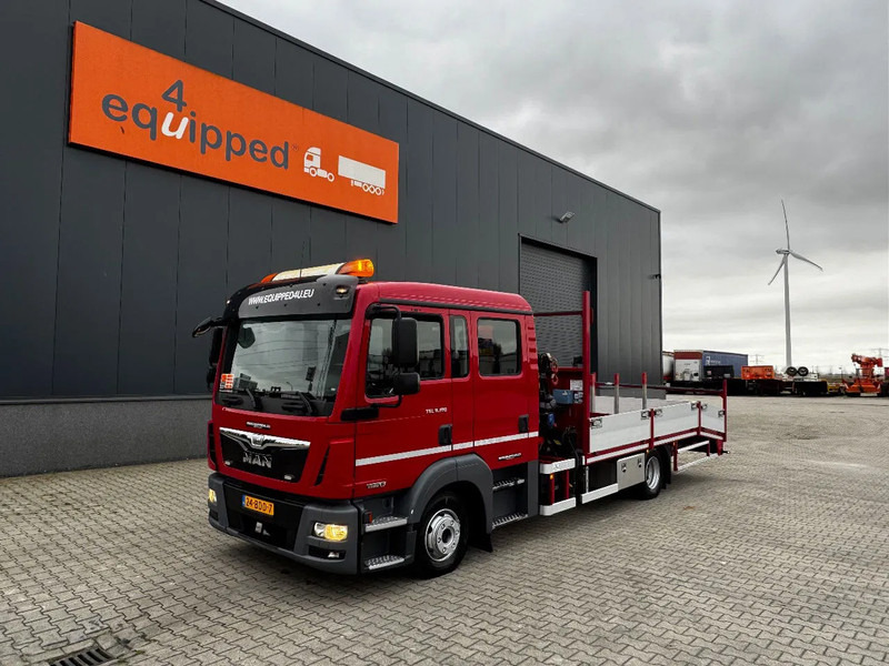Camion grue MAN TGL 8.180 crew cab (DOKA), HMF535 K3 crane, 283 running hours only, 211.164 KM, ramps, EURO-6, TOP,-condition: photos 7