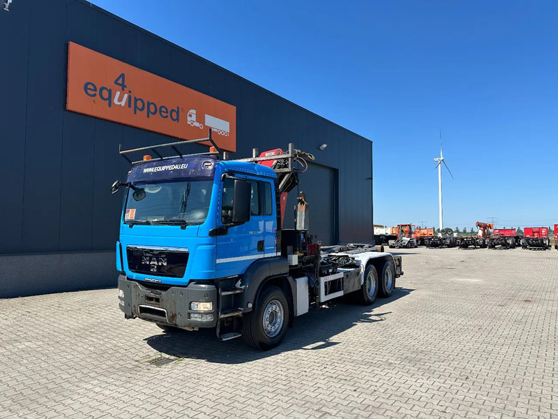 MAN TGS 33.440 6x4, EURO-5, HMF 2030 Crane + VDL HOOK, full spring, manual gearbox, MOT 03/2026 - Camion ampliroll, Camion grue: photos 3 MAN TGS 33.440 6x4, EURO-5, HMF 2030 Crane + VDL HOOK, full spring, manual gearbox, MOT 03/2026 - Camion ampliroll, Camion grue: photos 3
