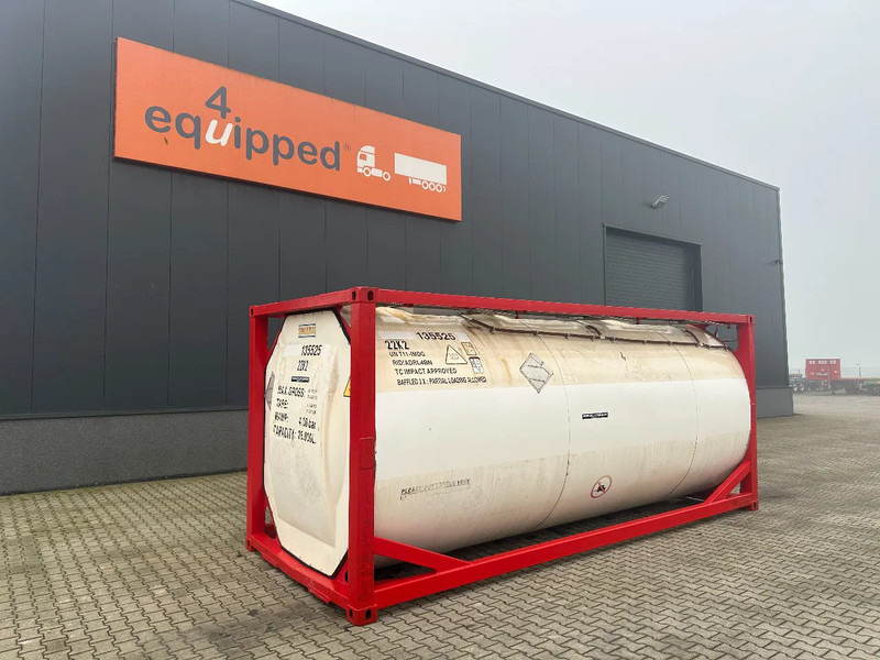 SINGAMAS 20FT ISO, 26.000L/1-COMP/3 BAFFELS/3 manholes, 5Y inspection: 06/2027 - Cuve de stockage: photos 1 SINGAMAS 20FT ISO, 26.000L/1-COMP/3 BAFFELS/3 manholes, 5Y inspection: 06/2027 - Cuve de stockage: photos 1