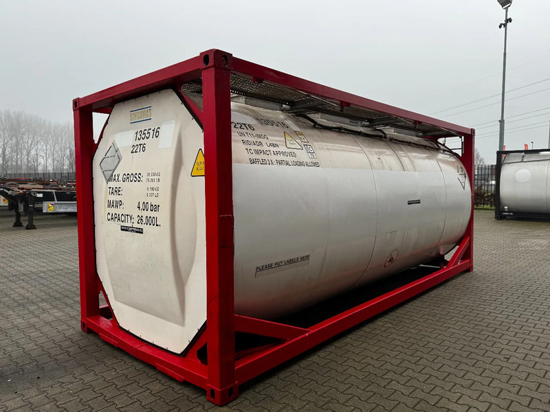 SINGAMAS 20FT ISO, 26.000L/1-COMP/3 BAFFELS/3 manholes, 5Y inspection: 07/2027 - Cuve de stockage: photos 5 SINGAMAS 20FT ISO, 26.000L/1-COMP/3 BAFFELS/3 manholes, 5Y inspection: 07/2027 - Cuve de stockage: photos 5