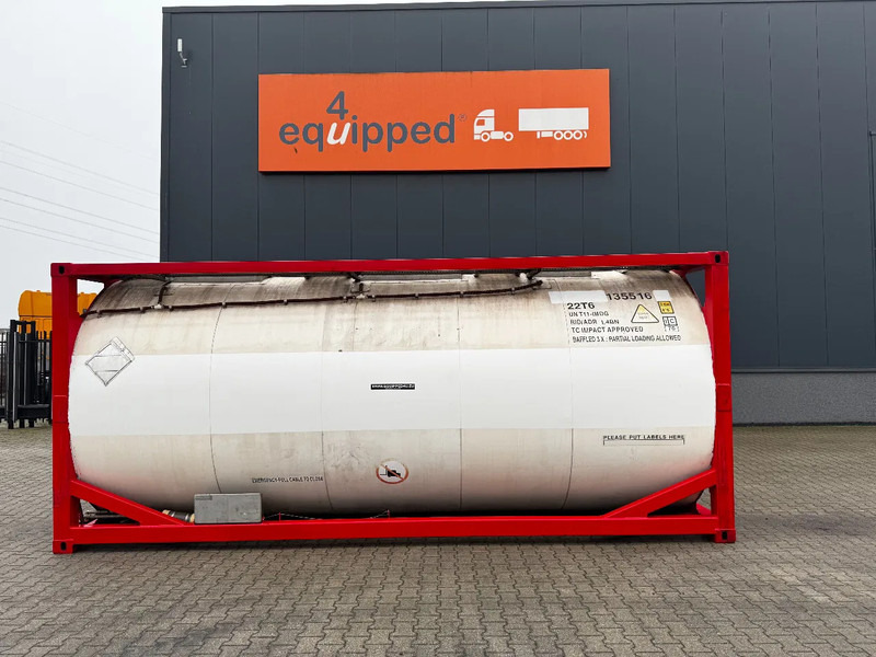 SINGAMAS 20FT ISO, 26.000L/1-COMP/3 BAFFELS/3 manholes, 5Y inspection: 07/2027 - Cuve de stockage: photos 2 SINGAMAS 20FT ISO, 26.000L/1-COMP/3 BAFFELS/3 manholes, 5Y inspection: 07/2027 - Cuve de stockage: photos 2