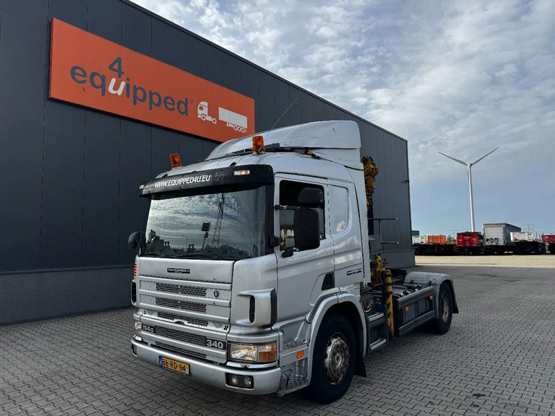 Scania P114-340 + HIAB 19-5 crane + remote / Euro-3 / 3 pedals / NL-truck / APK: 12-2025 - Camion grue: photos 4 Scania P114-340 + HIAB 19-5 crane + remote / Euro-3 / 3 pedals / NL-truck / APK: 12-2025 - Camion grue: photos 4