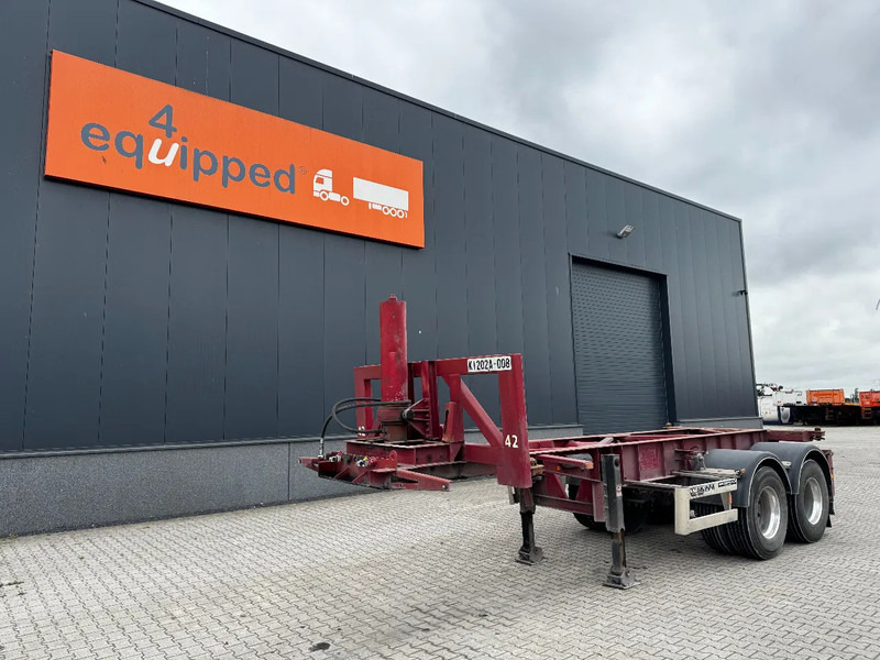 Van Hool 2 AXLE 20FT TIPPING-CHASSIS, TWIN-TIRES, BPW + DRUM, ALCOA - Semi-remorque porte-conteneur/ Caisse mobile: photos 1 Van Hool 2 AXLE 20FT TIPPING-CHASSIS, TWIN-TIRES, BPW + DRUM, ALCOA - Semi-remorque porte-conteneur/ Caisse mobile: photos 1
