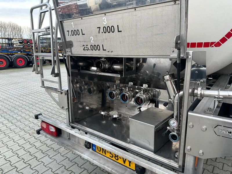 Semi-remorque citerne pour transport de la nourriture Van Hool FOOD / 39.000L / 3-COMP / INOX / NL-trailer / APK: 07/2026: photos 10