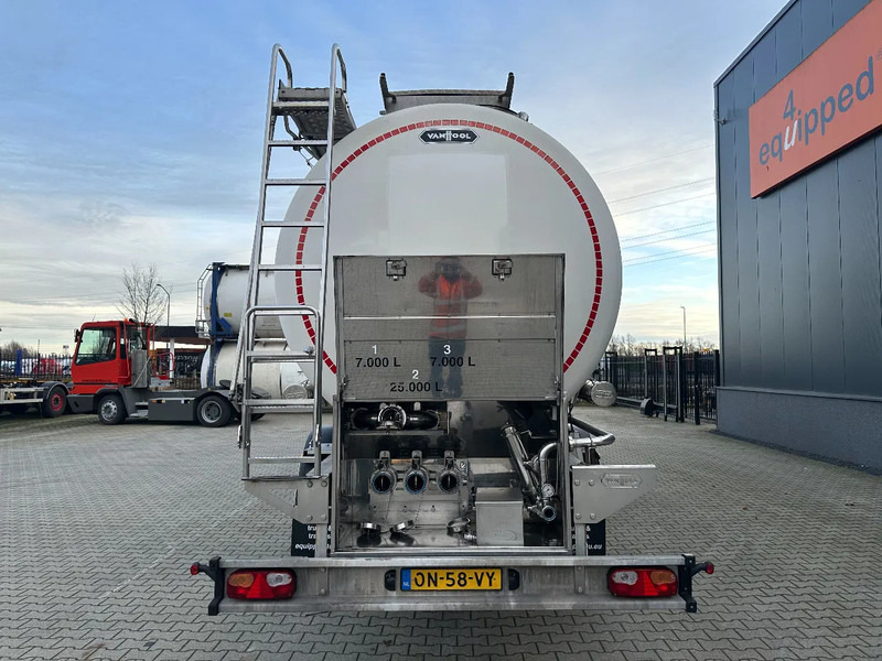 Semi-remorque citerne pour transport de la nourriture Van Hool FOOD / 39.000L / 3-COMP / INOX / NL-trailer / APK: 07/2026: photos 5