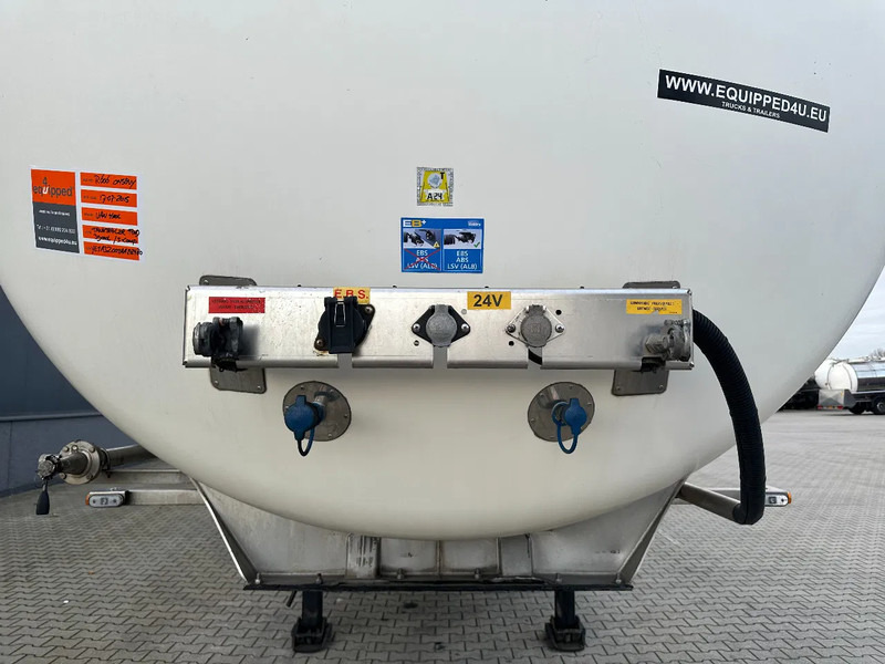 Semi-remorque citerne pour transport de la nourriture Van Hool FOOD / 39.000L / 3-COMP / INOX / NL-trailer / APK: 07/2026: photos 12