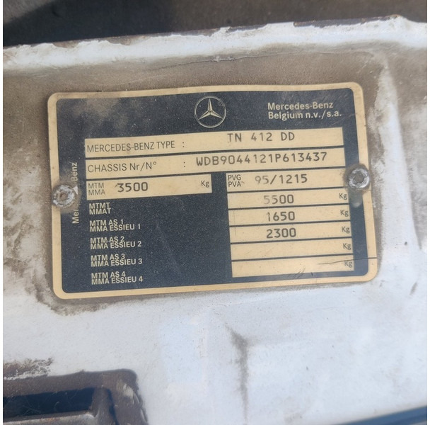 Fourgon plateau Mercedes-Benz TN-412-DD: photos 7