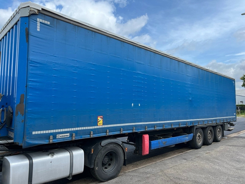 Krone 3-AXLES TRAILER - SAF DISC - LIFT + STEERING AXLE - TAILLIFT - Semi-remorque rideaux coulissants: photos 1 Krone 3-AXLES TRAILER - SAF DISC - LIFT + STEERING AXLE - TAILLIFT - Semi-remorque rideaux coulissants: photos 1