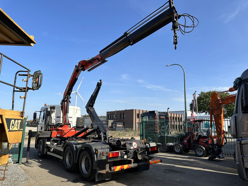 MAN TGA 33.360 6x4 HAAKSYSTEEM + KRAAN PALFINGER PK 15002 - MANUEEL - BLADVERIGN - NAAFREDUCTIE - BE TRUCK - Camion ampliroll, Camion grue: photos 5 MAN TGA 33.360 6x4 HAAKSYSTEEM + KRAAN PALFINGER PK 15002 - MANUEEL - BLADVERIGN - NAAFREDUCTIE - BE TRUCK - Camion ampliroll, Camion grue: photos 5
