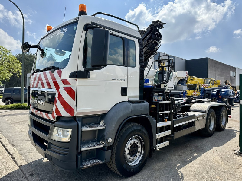 MAN TGS 33.440 6x4 BB HOOKLIFT + CRANE HIAB 166 E-3 HIDUO - RADIO - ROTATOR - EURO 5 - BE TRUCK - Camion ampliroll, Camion grue: photos 4 MAN TGS 33.440 6x4 BB HOOKLIFT + CRANE HIAB 166 E-3 HIDUO - RADIO - ROTATOR - EURO 5 - BE TRUCK - Camion ampliroll, Camion grue: photos 4
