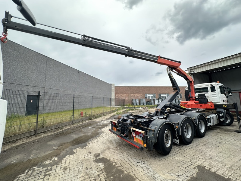 MAN TGS 35.400 8x4 TRIDEM HOOKLIFT T22 + CRANE PALFINGER PK 18001 EH + RADIO - EURO 5 - LIFT/STEERING AXLE - BE TRUCK - Camion ampliroll, Camion grue: photos 5 MAN TGS 35.400 8x4 TRIDEM HOOKLIFT T22 + CRANE PALFINGER PK 18001 EH + RADIO - EURO 5 - LIFT/STEERING AXLE - BE TRUCK - Camion ampliroll, Camion grue: photos 5