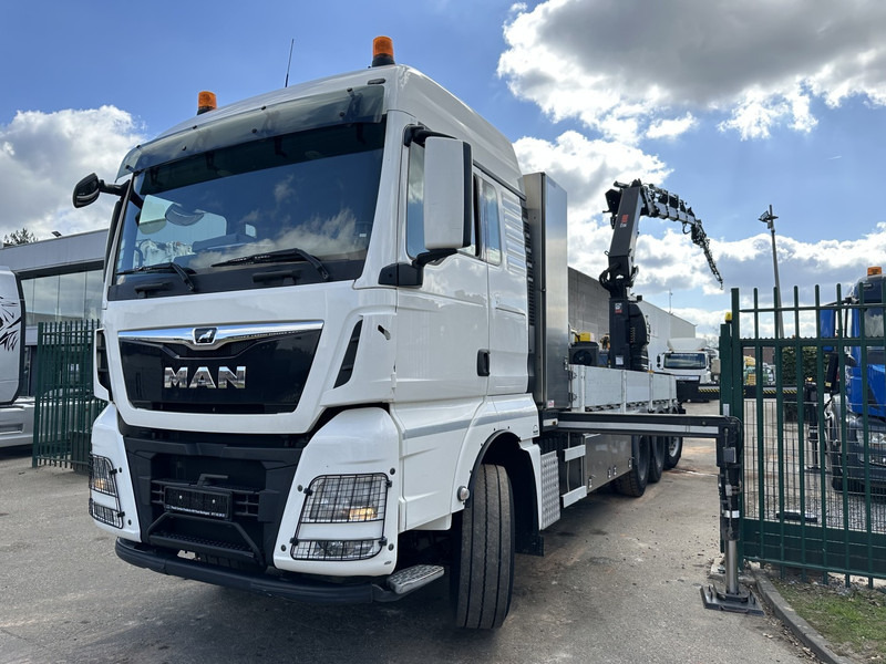 MAN TGX 35.420 8x4-4 TRIDEM + CRANE (26m!) HIAB X-HIPRO 408 E-5 + JIB 100X-5 - PLATFORM 6m40 - *306.245km* - BE TRUCK - Camion grue: photos 2 MAN TGX 35.420 8x4-4 TRIDEM + CRANE (26m!) HIAB X-HIPRO 408 E-5 + JIB 100X-5 - PLATFORM 6m40 - *306.245km* - BE TRUCK - Camion grue: photos 2