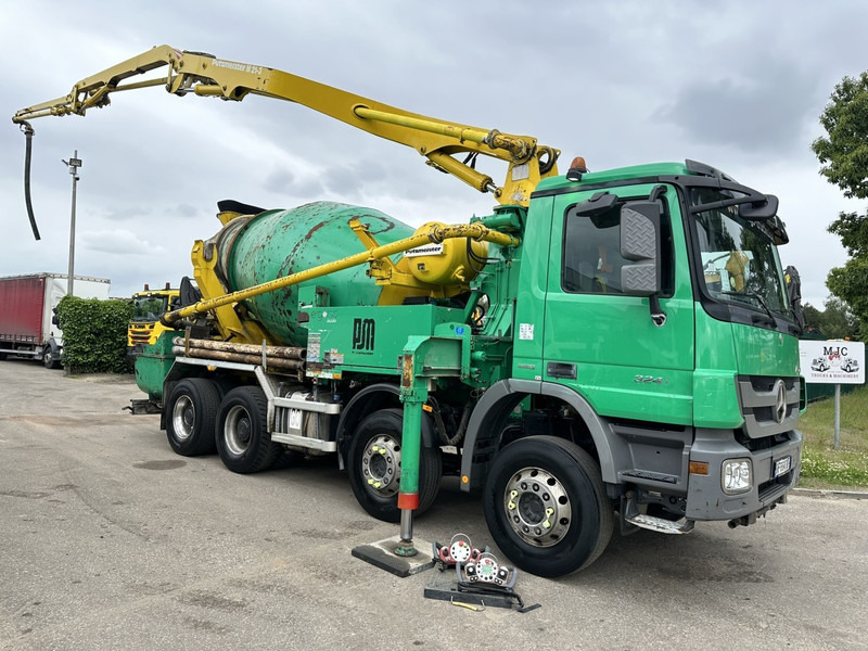Mercedes-Benz ACTROS 3241 8x4 PUMI PM M 21-3 (21m) Putzmeister - *238.000km* / 1586H - EPS - BLADVERING / NAAFREDUCTIE - Camion pompe: photos 1 Mercedes-Benz ACTROS 3241 8x4 PUMI PM M 21-3 (21m) Putzmeister - *238.000km* / 1586H - EPS - BLADVERING / NAAFREDUCTIE - Camion pompe: photos 1