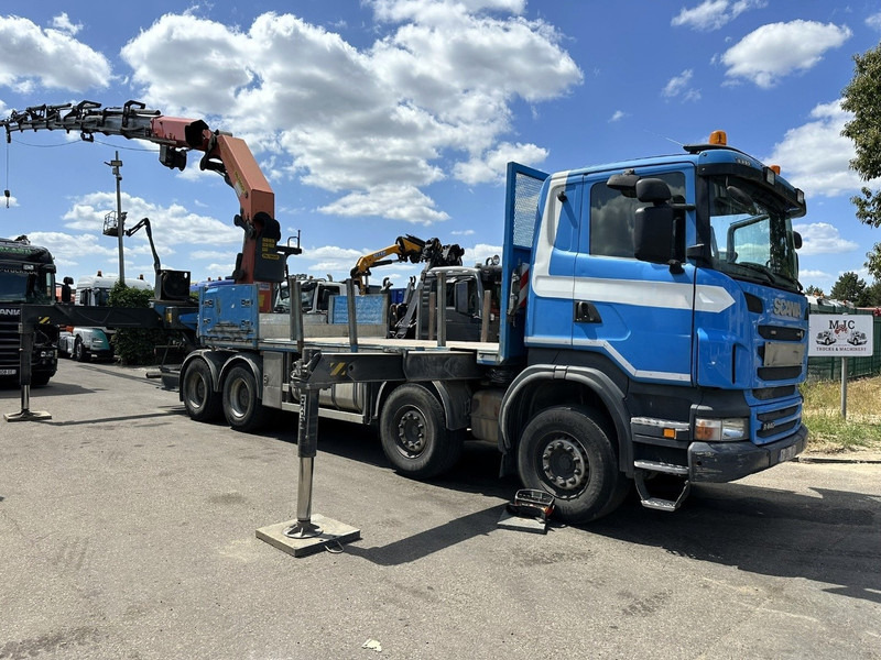 Scania G440 8x4 + (25m!) CRANE PALFINGER PK78002 SH G 8x + WINCH - PLATFORM 6m25 - MANUAL - HUB REDUCTION - STEEL SPRING - EURO 5 - BE TRUCK - Camion grue: photos 1 Scania G440 8x4 + (25m!) CRANE PALFINGER PK78002 SH G 8x + WINCH - PLATFORM 6m25 - MANUAL - HUB REDUCTION - STEEL SPRING - EURO 5 - BE TRUCK - Camion grue: photos 1