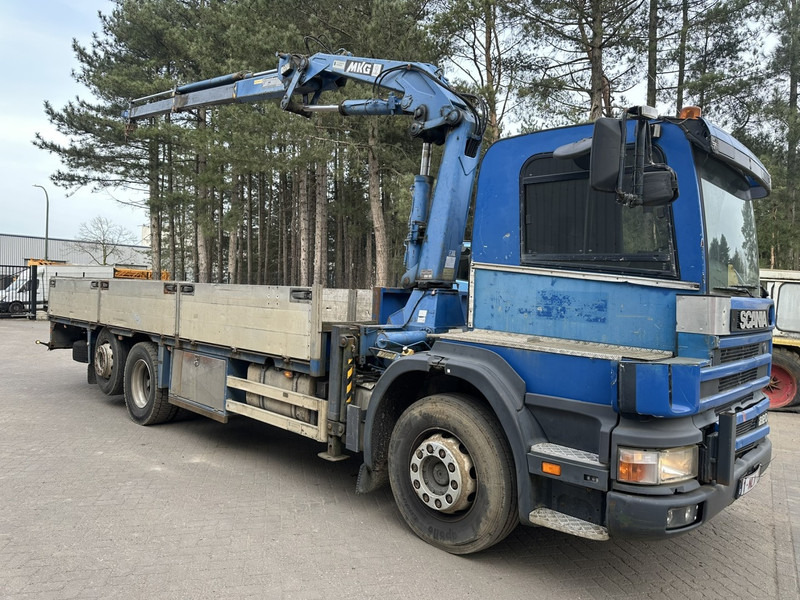 Scania P 94-220 6x2 + CRANE / GRUA MKG HLK 125 - STEEL CARRIER - MANUAL 4+4 - LIFT + STEERING AXLE - BE TRUCK - Camion grue: photos 3 Scania P 94-220 6x2 + CRANE / GRUA MKG HLK 125 - STEEL CARRIER - MANUAL 4+4 - LIFT + STEERING AXLE - BE TRUCK - Camion grue: photos 3
