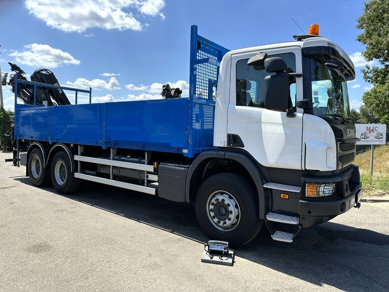 Scania P410 6x4 PRITSCHE + KRAN HIAB 166 ES-4 - RETARDER - ROTATOR - PLATFORM 6m80 - BIG AXLES HUB REDUCTION - STEEL SPRING - Camion plateau, Camion grue: photos 1 Scania P410 6x4 PRITSCHE + KRAN HIAB 166 ES-4 - RETARDER - ROTATOR - PLATFORM 6m80 - BIG AXLES HUB REDUCTION - STEEL SPRING - Camion plateau, Camion grue: photos 1