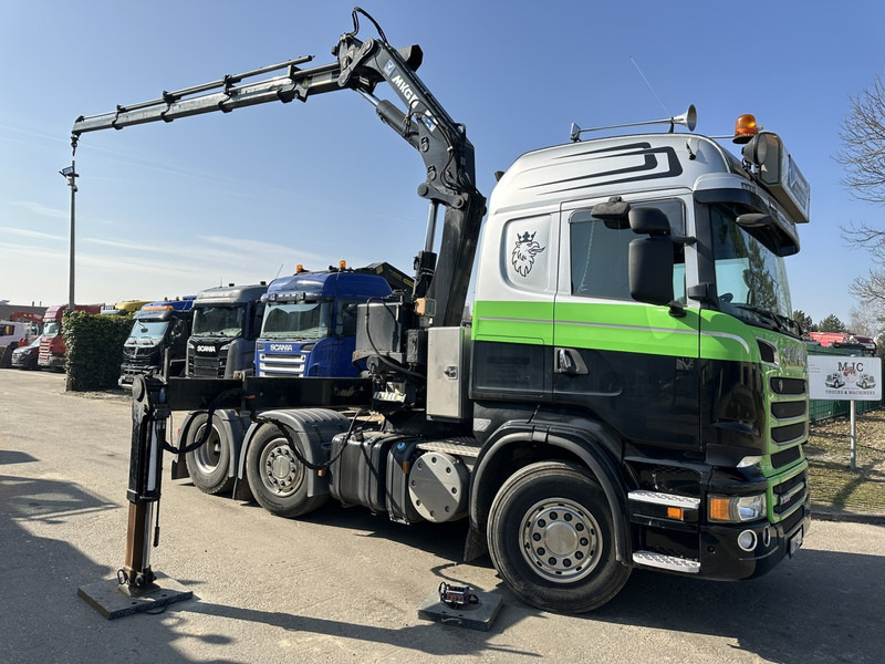Scania R500 V8 6x2 + KRAN MKG HLK 231 HP (23tm) - 4x HYDR - RADIO - RETARDER - MANUAL - LIFT + STEERING AXLE - Camion grue: photos 1 Scania R500 V8 6x2 + KRAN MKG HLK 231 HP (23tm) - 4x HYDR - RADIO - RETARDER - MANUAL - LIFT + STEERING AXLE - Camion grue: photos 1