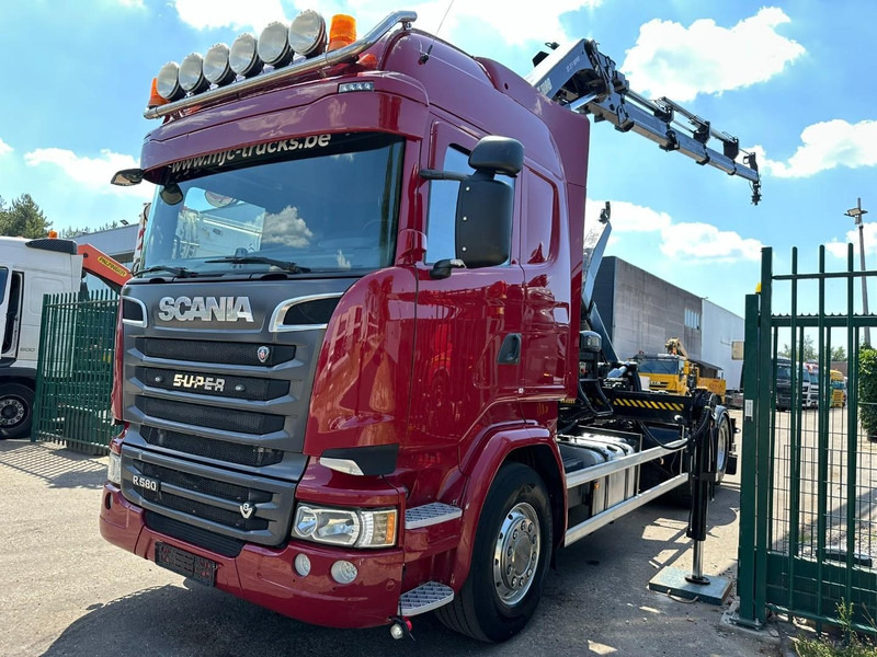 Scania R580 6X2 V8 HOOKLIFT + CRANE HIAB 211 E-4 HIPRO - ROTATOR - RETARDER - ALCOA ALU - RADIO - NL TRUCK - Camion ampliroll, Camion grue: photos 3 Scania R580 6X2 V8 HOOKLIFT + CRANE HIAB 211 E-4 HIPRO - ROTATOR - RETARDER - ALCOA ALU - RADIO - NL TRUCK - Camion ampliroll, Camion grue: photos 3
