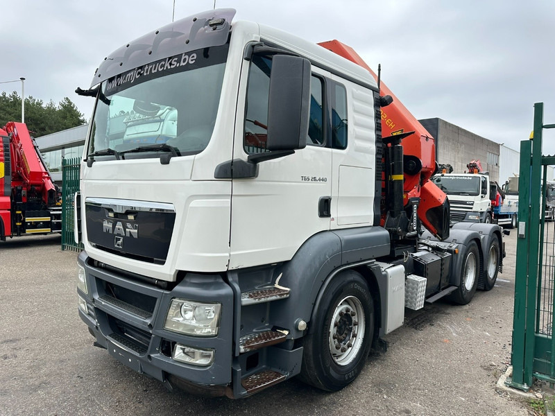 MAN TGS 26.440 6X4 SZM + (22m) KRAN PALFINGER PK62002 E 6x H + 1ME - RETARDER - EURO 5 - BE TRUCK - Tracteur routier: photos 3 MAN TGS 26.440 6X4 SZM + (22m) KRAN PALFINGER PK62002 E 6x H + 1ME - RETARDER - EURO 5 - BE TRUCK - Tracteur routier: photos 3