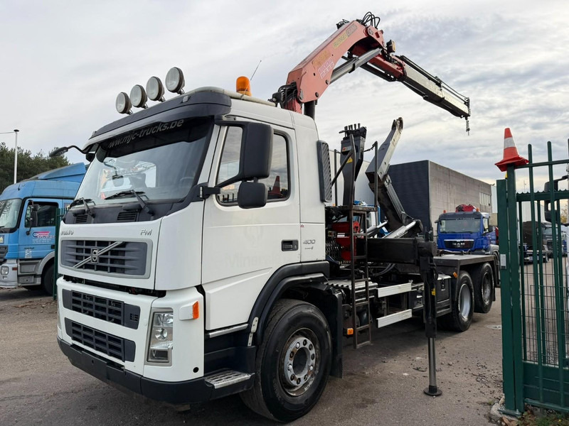 Volvo FM 400 6x2 HOOKLIFT + CRANE PALFINGER PK 15500 B (2x) - 5/6 F - MANUAL - EURO 4 - BE TRUCK - Camion ampliroll, Camion grue: photos 2 Volvo FM 400 6x2 HOOKLIFT + CRANE PALFINGER PK 15500 B (2x) - 5/6 F - MANUAL - EURO 4 - BE TRUCK - Camion ampliroll, Camion grue: photos 2