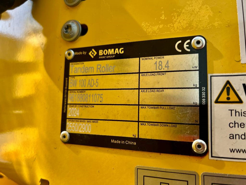 Compacteur neuf Bomag BW100 AD-5: photos 7 Compacteur neuf Bomag BW100 AD-5: photos 7