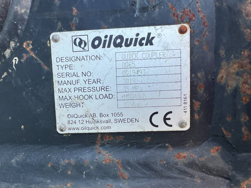 Attache rapide pour Engins de chantier OilQuick OQ65 - M314F / M316F / M318F: photos 14