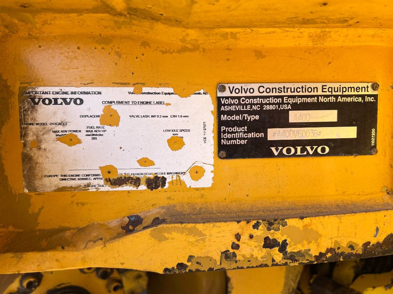 Tombereau articulé Volvo A 40 D: photos 7