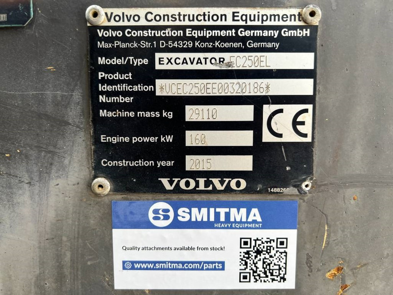 Volvo EC250E L - Pelle sur chenille: photos 5 Volvo EC250E L - Pelle sur chenille: photos 5