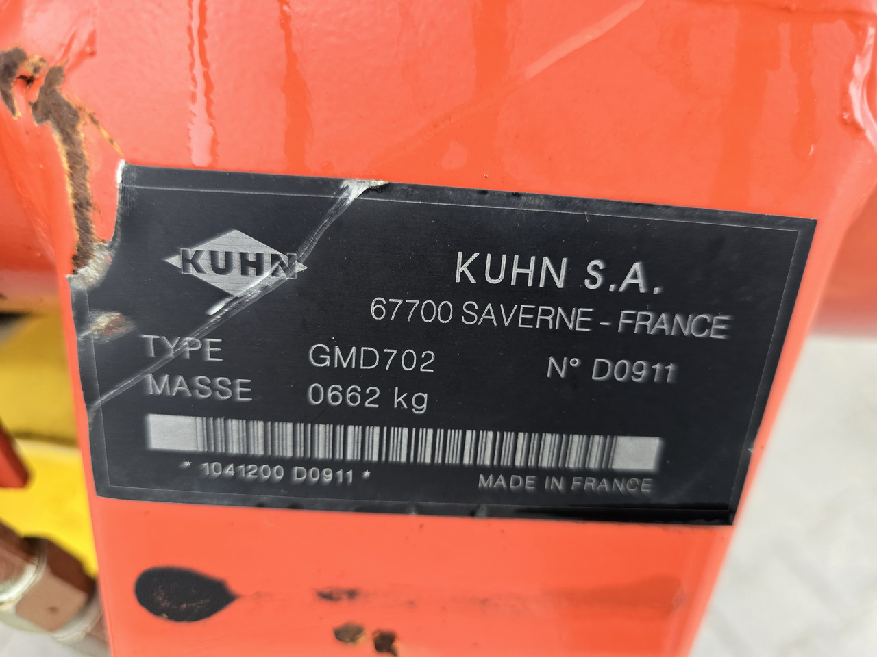 Kuhn GMD 702 - Faucheuse: photos 3 Kuhn GMD 702 - Faucheuse: photos 3