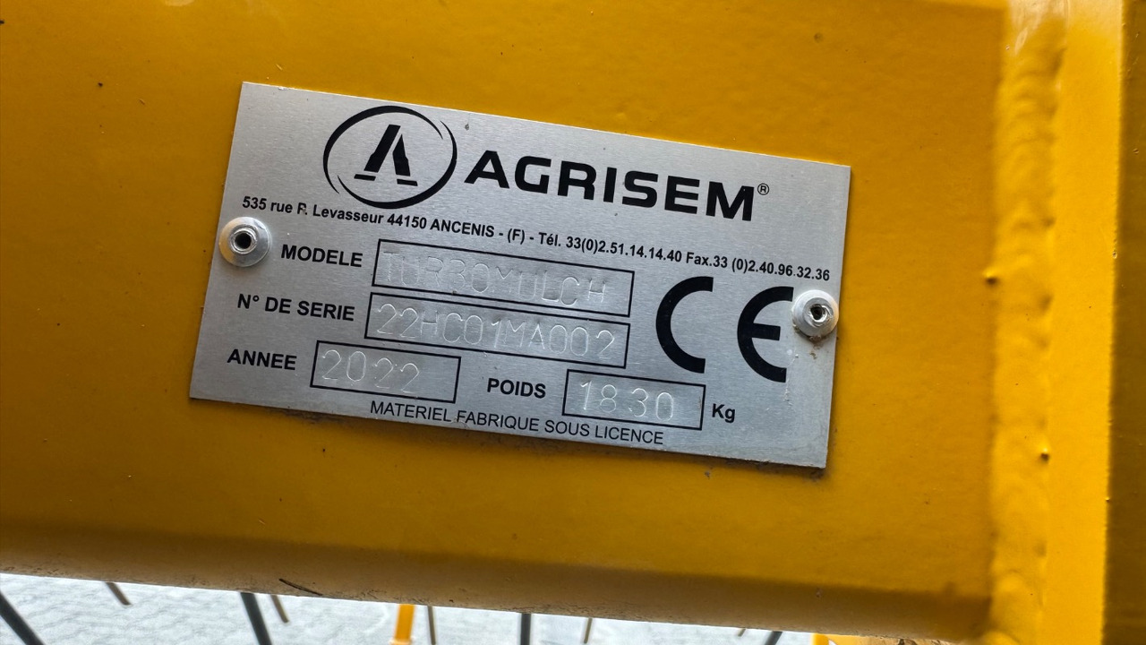 Agrisem Turbolmulch 6,20 Vorführmaschine - Herse: photos 2 Agrisem Turbolmulch 6,20 Vorführmaschine - Herse: photos 2