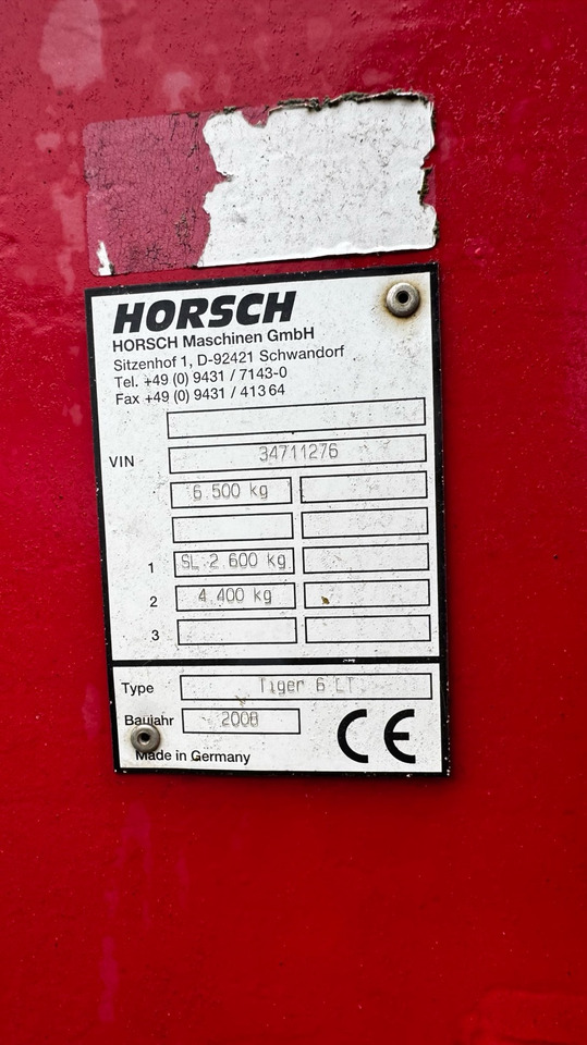 Horsch Tiger 6 LT in top Zustand - Bineuse: photos 2 Horsch Tiger 6 LT in top Zustand - Bineuse: photos 2